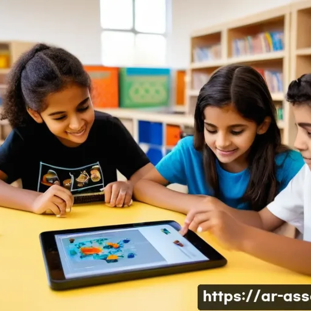 레고 코딩 로봇 키트 - **Prompt:** A vibrant, sunlit learning space in a modern Arab community center. A diverse group of f...