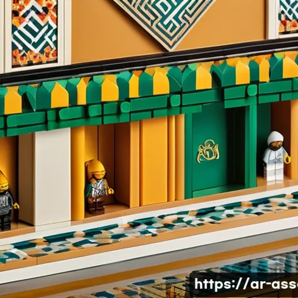 레고 한정판 피규어 수집법 - A highly detailed scene showcasing rare limited-edition Lego minifigures from special celebrations, ...